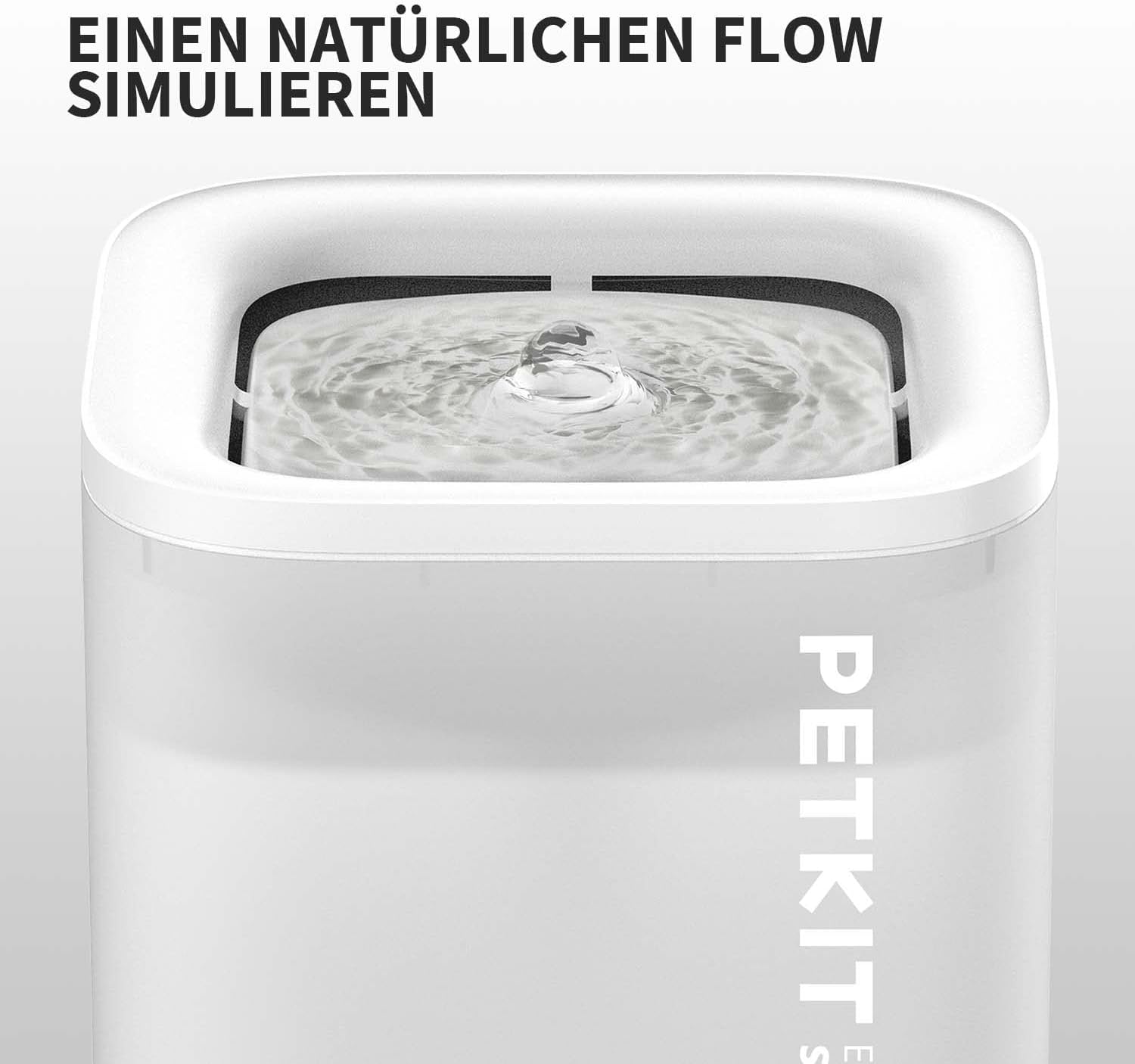 Petkit Cybertail Trinkbrunnen fuer Katzen Hunde leise 25 dB LED