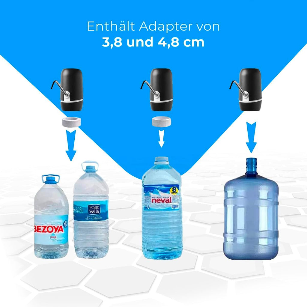 NK automatischer Wasserspender USB Edelstahl BPA-frei fuer 1.5-18.9L Flaschen