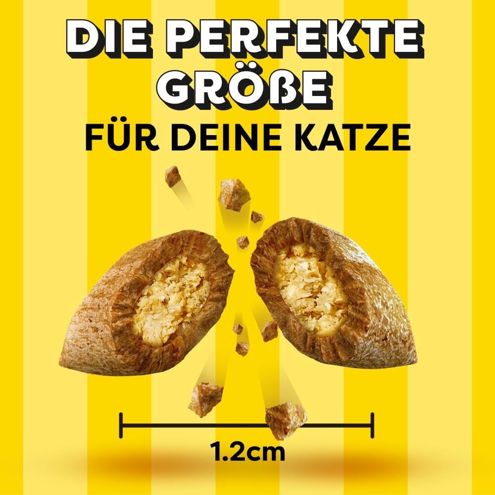 Dreamies Katzensnacks 12x60g () verschiedene Sorten Huhn Kaese Lachs