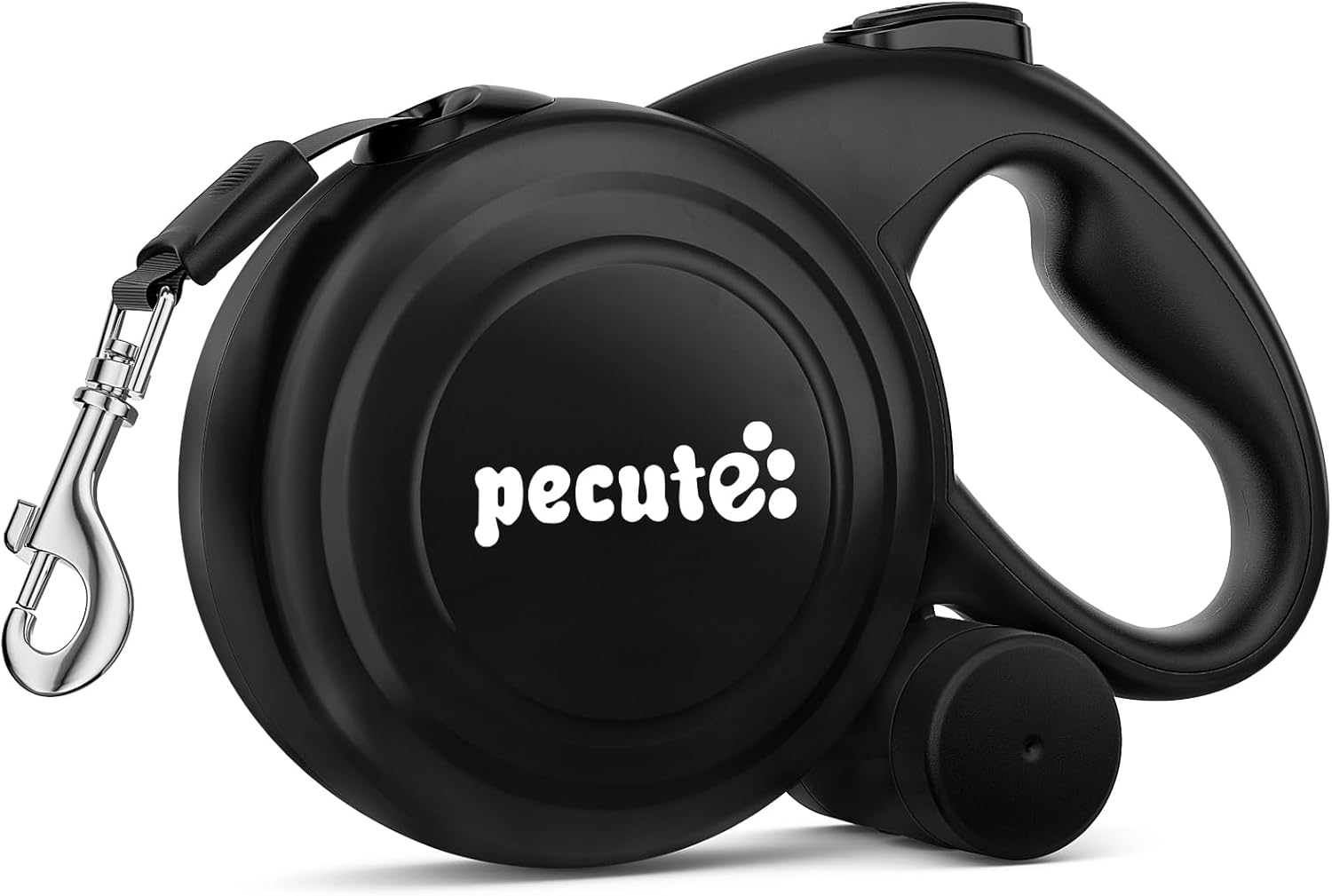 pecute Rollleine 10 m fuer Hunde bis 50 kg mit 360 Grad Anti-Verheddern und Schnellbremse