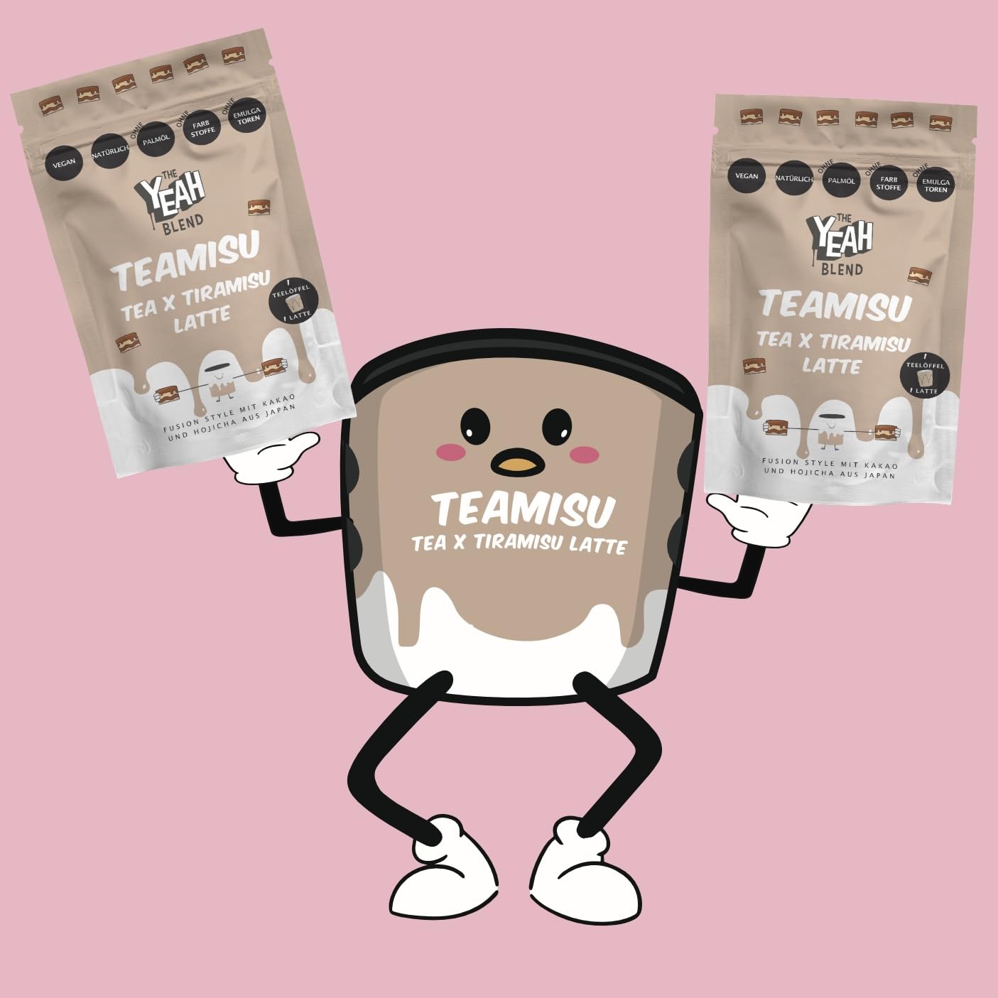Teamisu Matcha Latte Pulver 100 g, Zuckerfrei? / cremiger Matcha-Drink