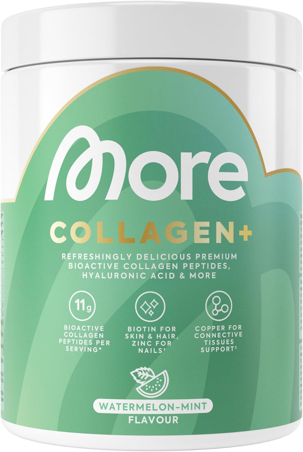 MORE Collagen+ Pulver Watermelon Mint Kollagen Hyaluron Vitamine