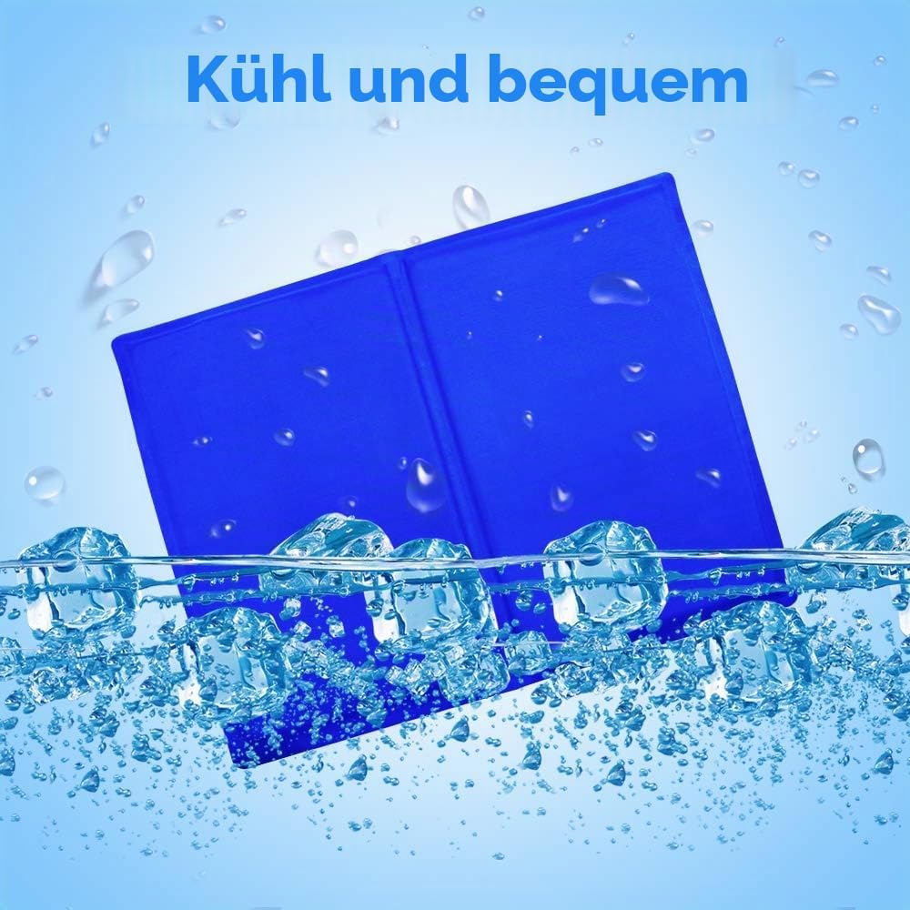 Selbstkuehlende Kuehlmatte fuer Hunde Katzen Groesse M 1cm rutschfest