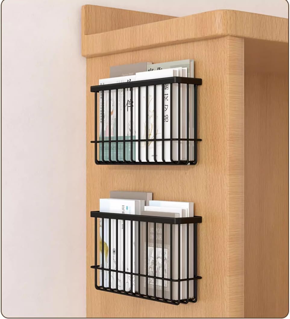 2er Set Selbstklebende Aufbewahrungsboxen fuer Kuehlschrank Schrank Bad Weiss