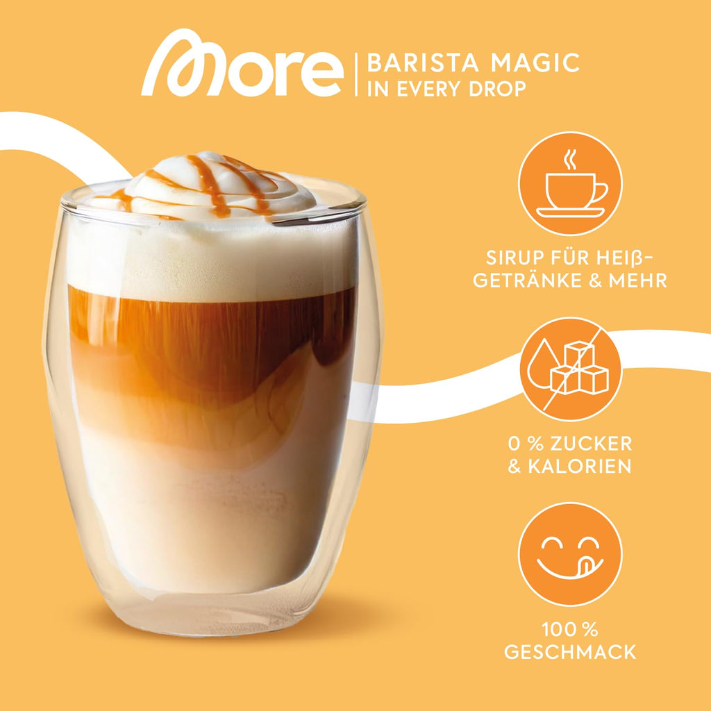 MORE Barista Zerup Haselnuss fuer Kaffee Tee Heissgetraenke vegan verschiedene