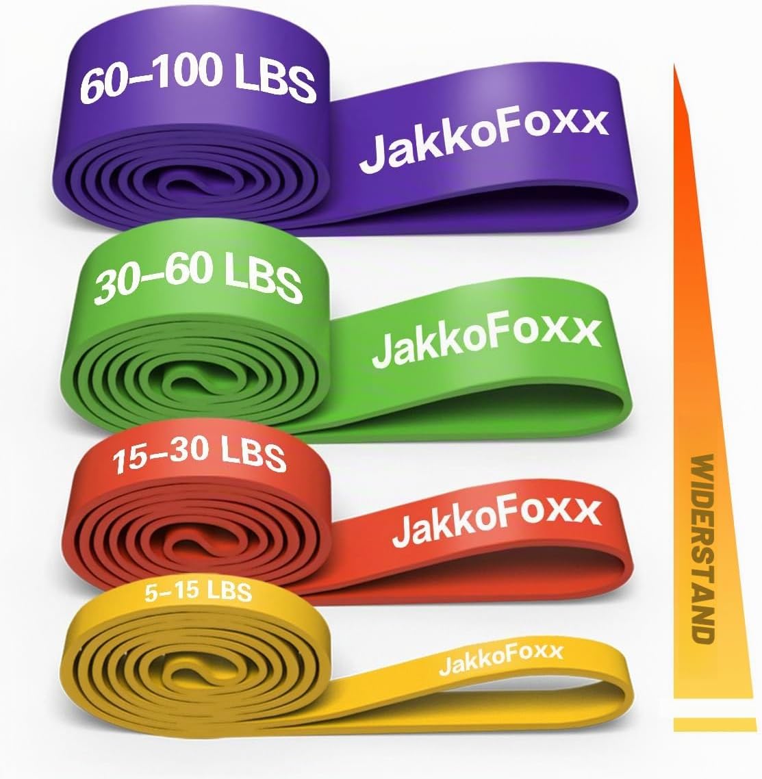 Fitnessbaender 4er Set Widerstandsband Dehnband Training Muskelaufbau