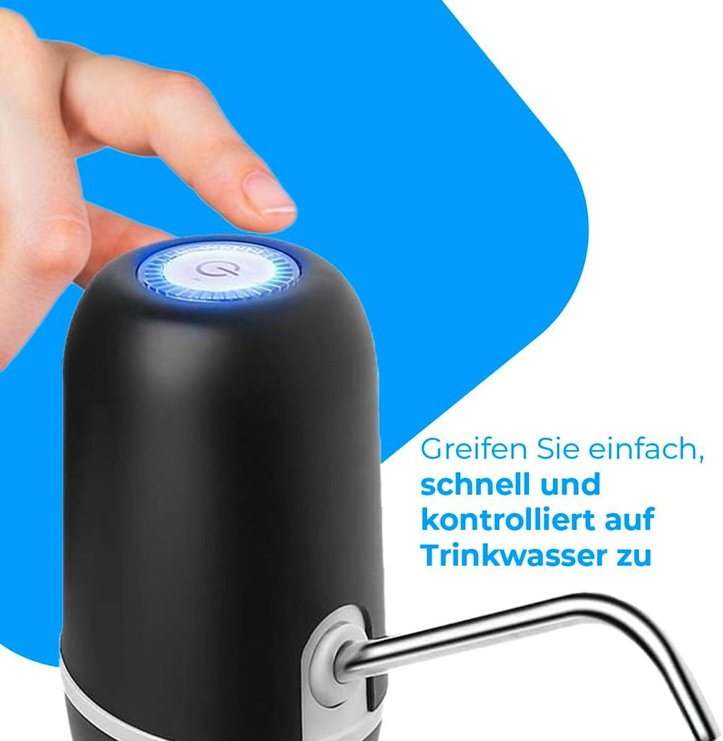 NK automatischer Wasserspender USB Edelstahl BPA-frei fuer 1.5-18.9L Flaschen