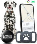 GPS Tracker fuer Hunde wasserdicht IPX6 Mini Ortungs-Tag fuer Halsband ohne Abo
