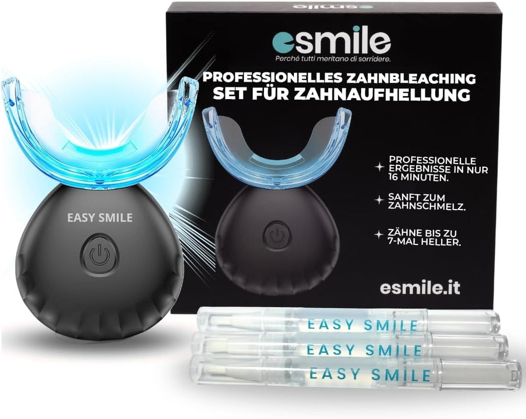 Easy Smile Zahnaufhellungsset mit LED-Bleaching Kit inklusive Zubehoer