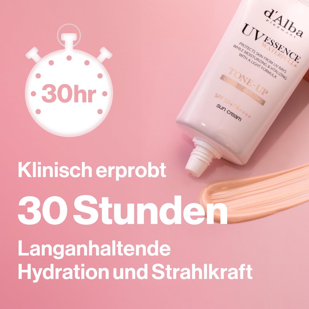 d'Alba Waterfull Tone-up Sunscreen LSF 50+ PA++++ weisser Trueffel verschiede