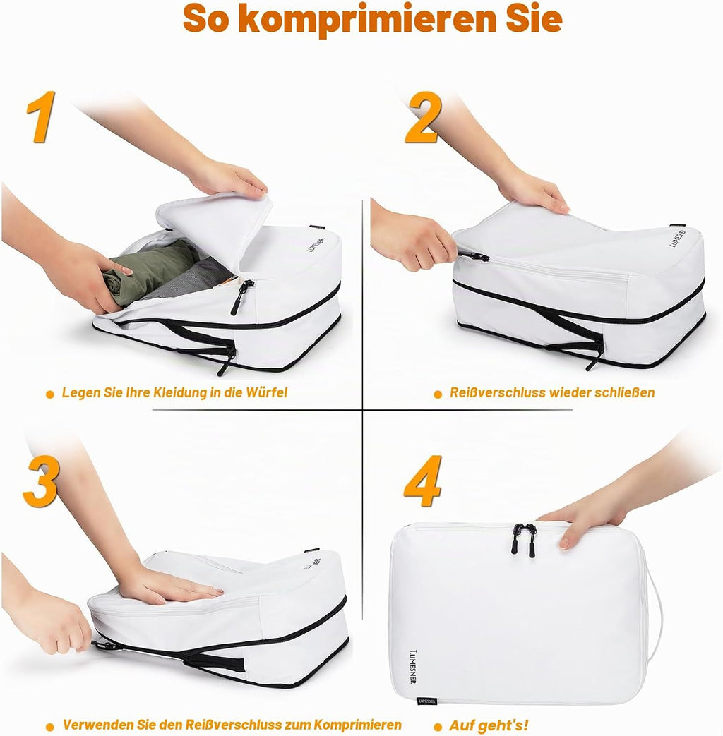 Koffer Organizer Set 8-teilig Packtaschen Packing Cubes Reise Zubehoer