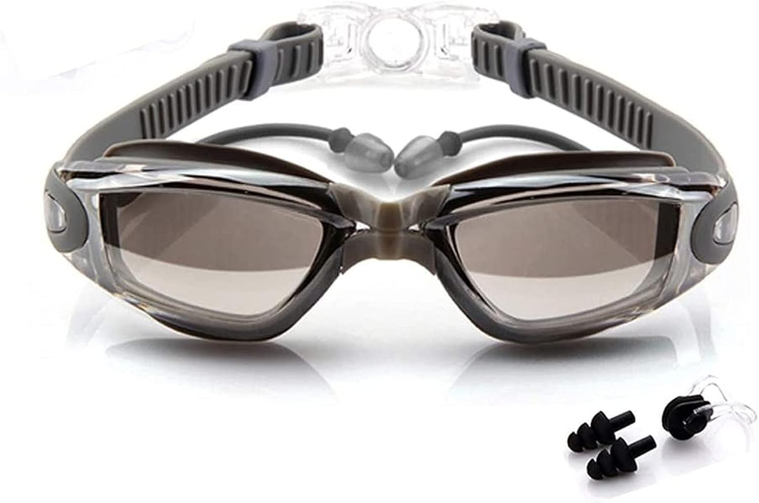 BEEWAY Schwimmbrille verstellbar Anti-Beschlag UV-Schutz Erwachsene Kinder 8