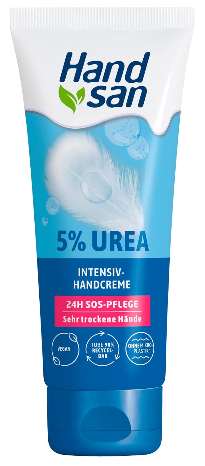 Handsan Urea Handcreme 5% fuer sehr trockene Haende, verschiedene Sorten