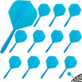 Fusion Darts Flights mit Schaft 12 Stueck 2BA Kunststoff