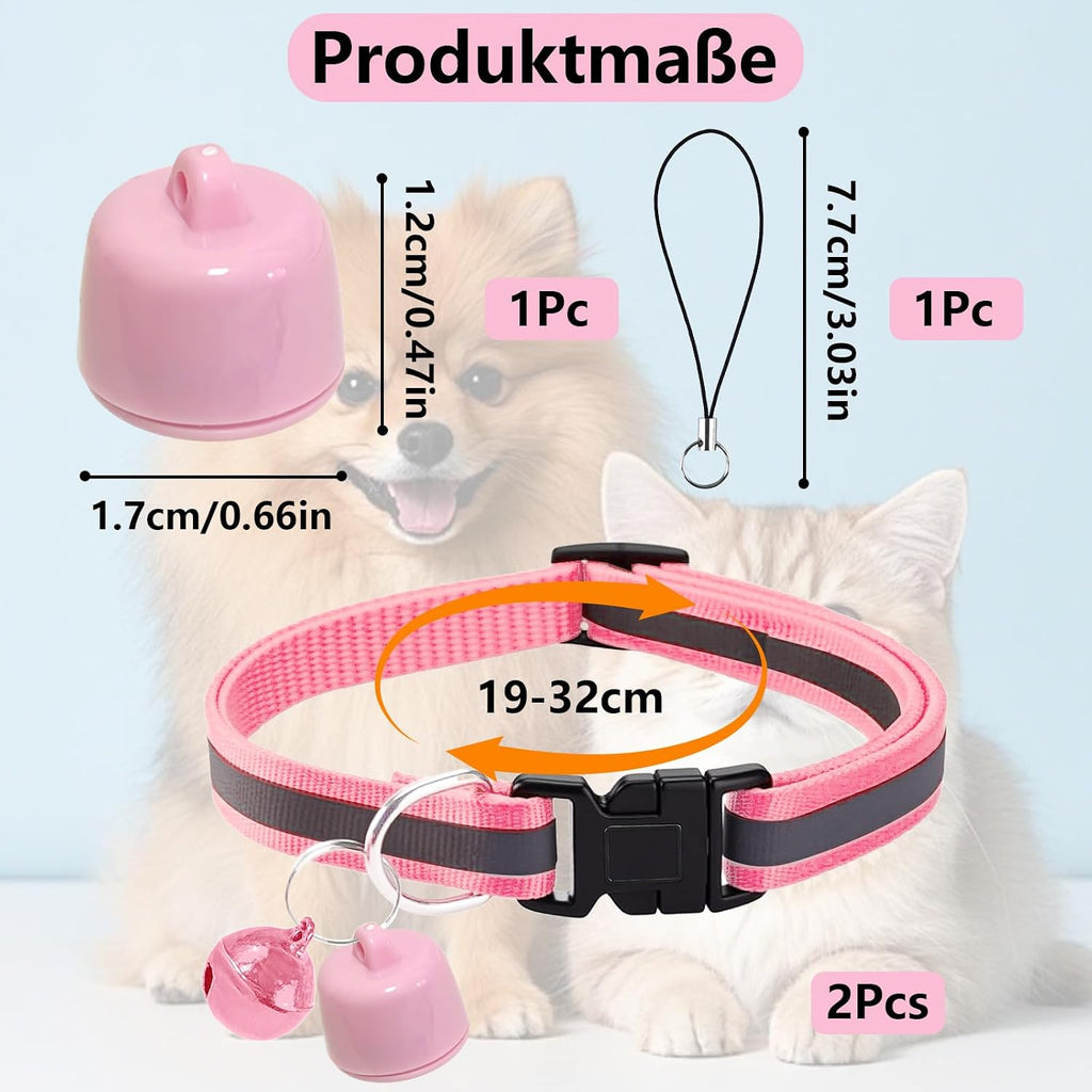 GPS Tracker fuer Katze und Hund Mini Halsband Tracker ohne Abo mit weltweiter Ortung