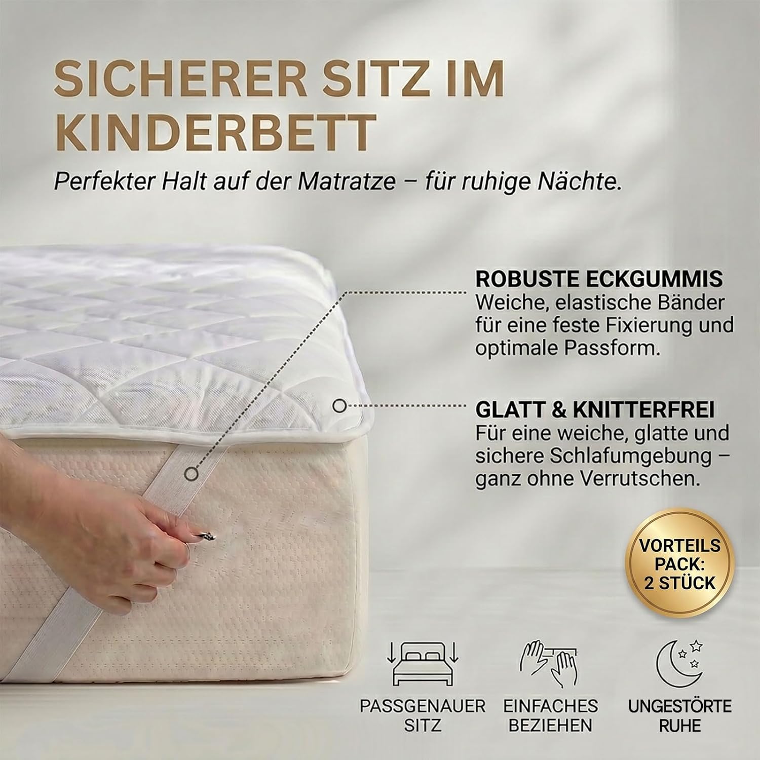 HOMESCAPES Kuehlender Matratzentopper 90x200 cm - atmungsaktive Cool-Touch Matrat