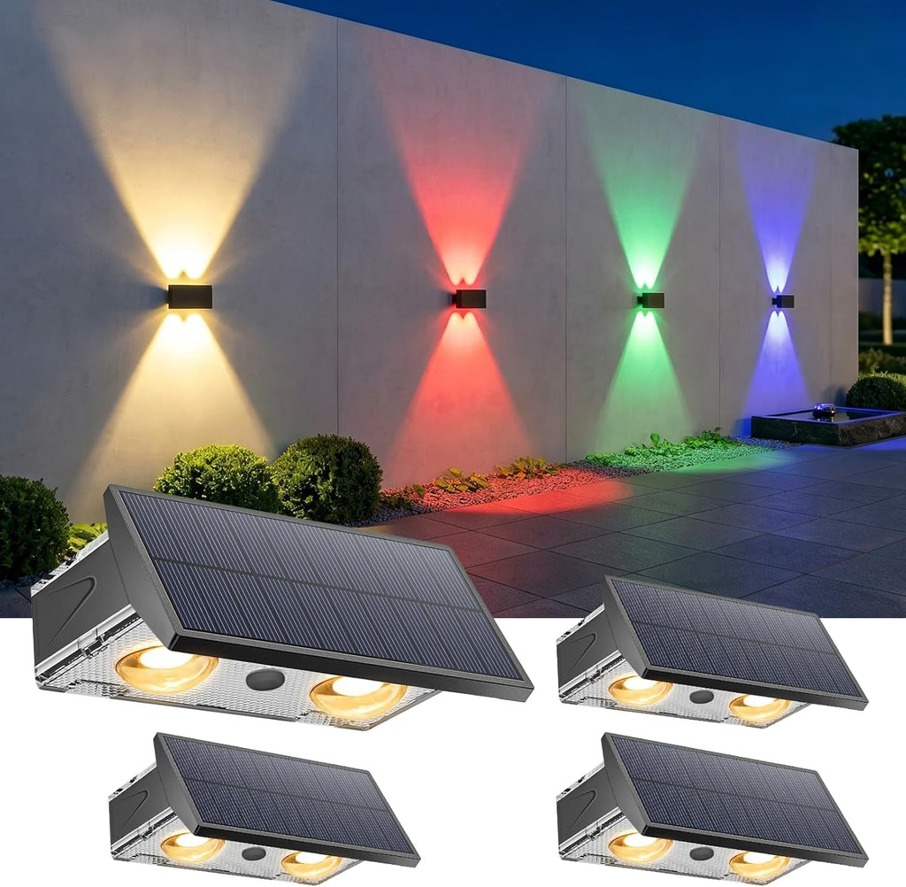 LED Solarleuchten Garten 6er Set warmweiss wasserdicht 4,5cm-7,9cm