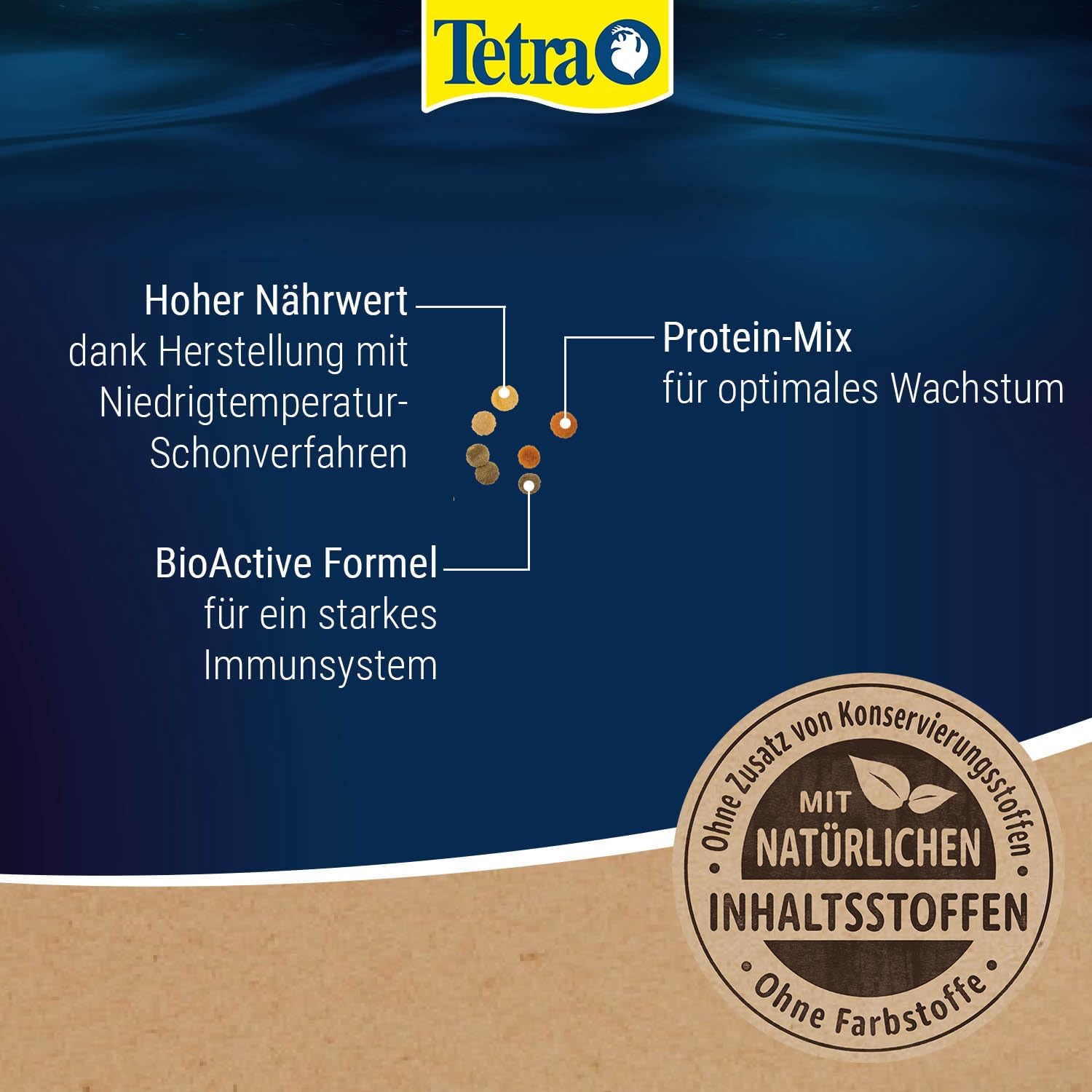 TetraMin Crisps Fischfutter fuer Zierfische mit klarer Wasserformel