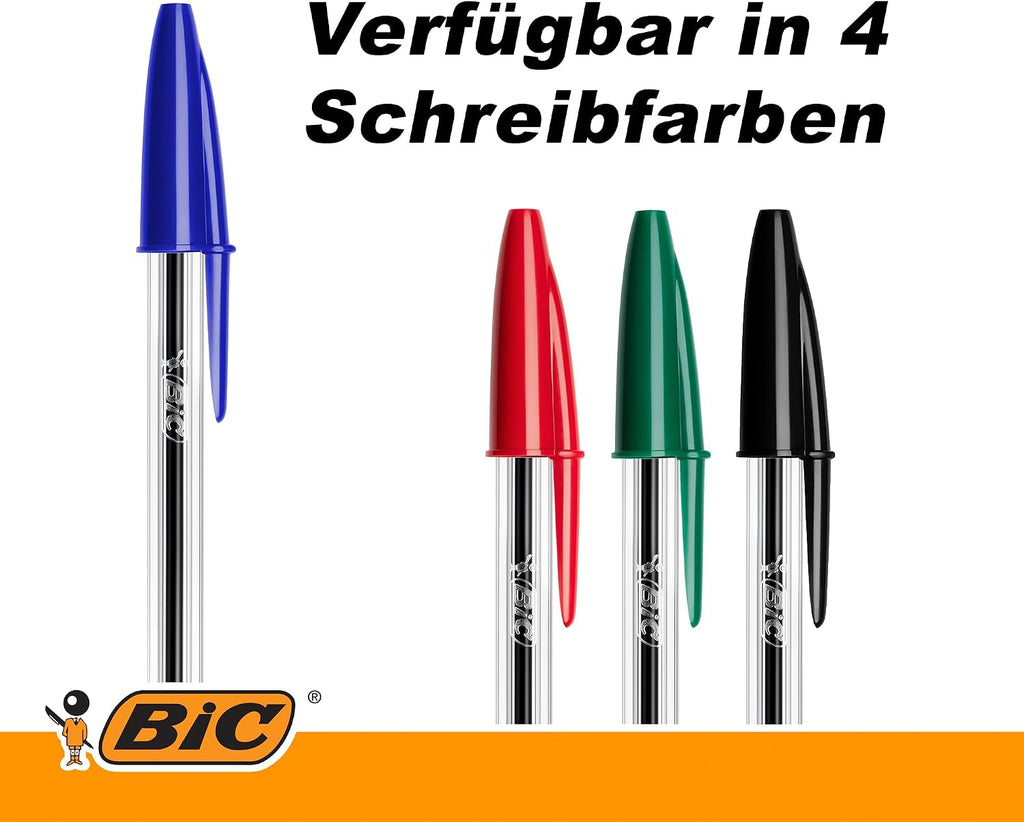 BIC Cristal Original Kugelschreiber Blau 0,4 mm 50 Stueck