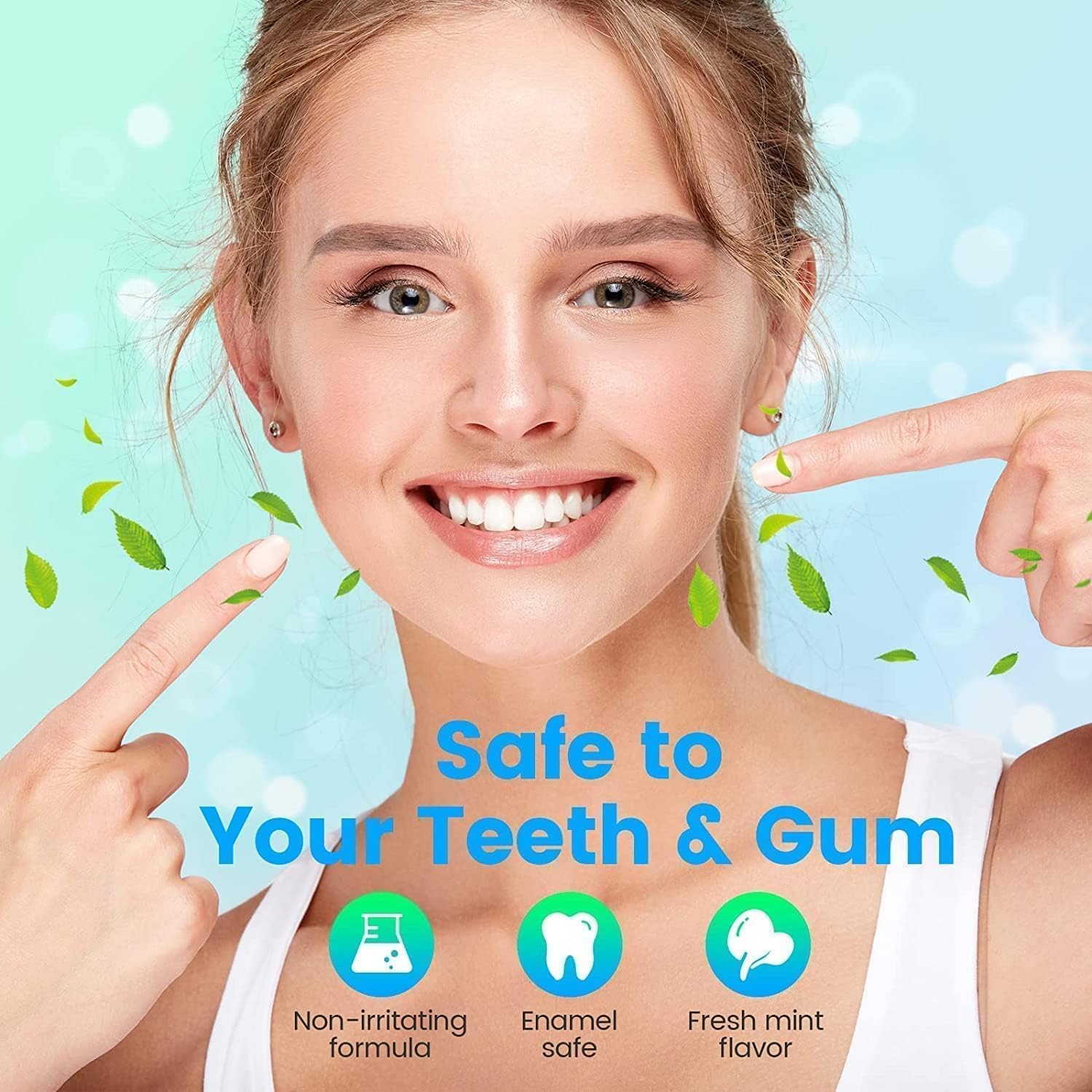 Vinmall Zahnaufhellungsstreifen Whitening Strips Minze 14 Anwendungen