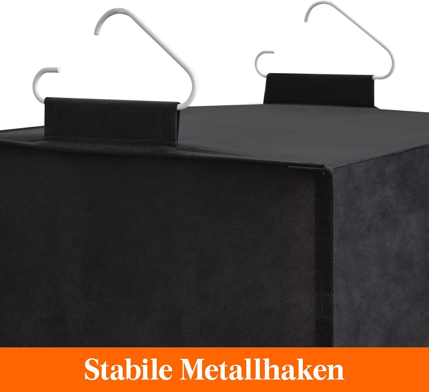 Lifewit Haengeregal 2er Set faltbar Stoffregal Grau haengend
