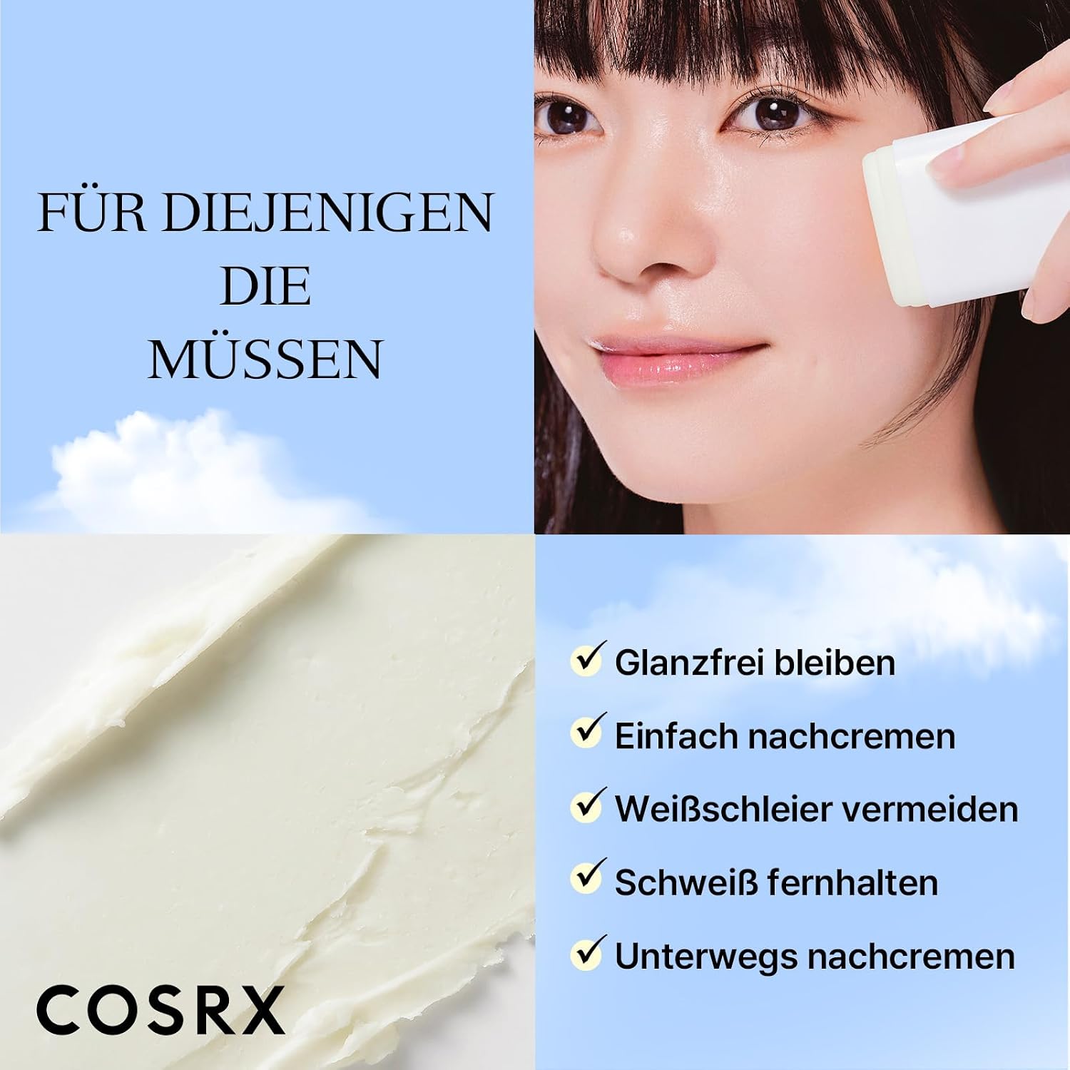 COSRX Sonnencreme LSF transparent leicht mit Hyaluronsaeure