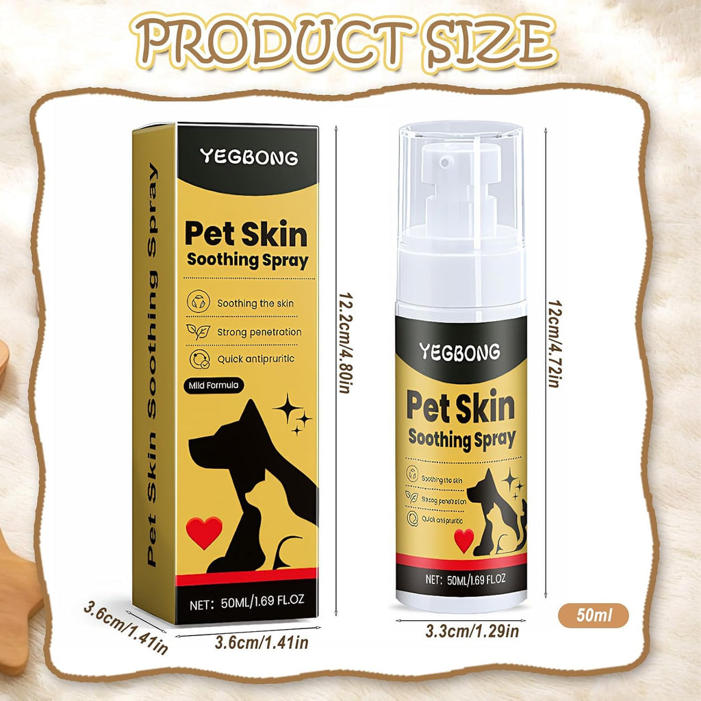 Hautpflegespray fuer Hunde und Katzen gegen Juckreiz - Pflege-Spray fuer Tierhaut