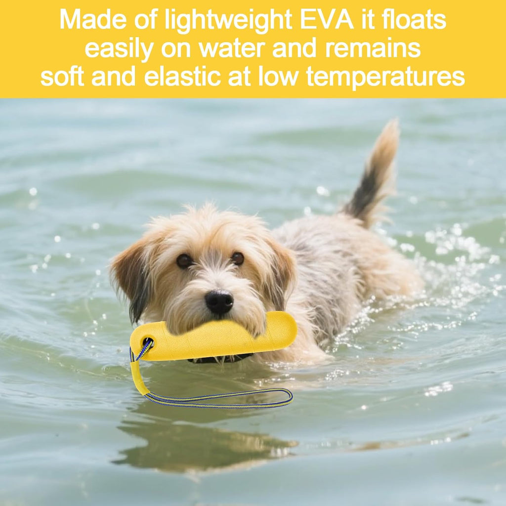 Hundespielzeug 22 cm schwimmend mit Nylonseil fuer mittelgrosse und grosse Hunde