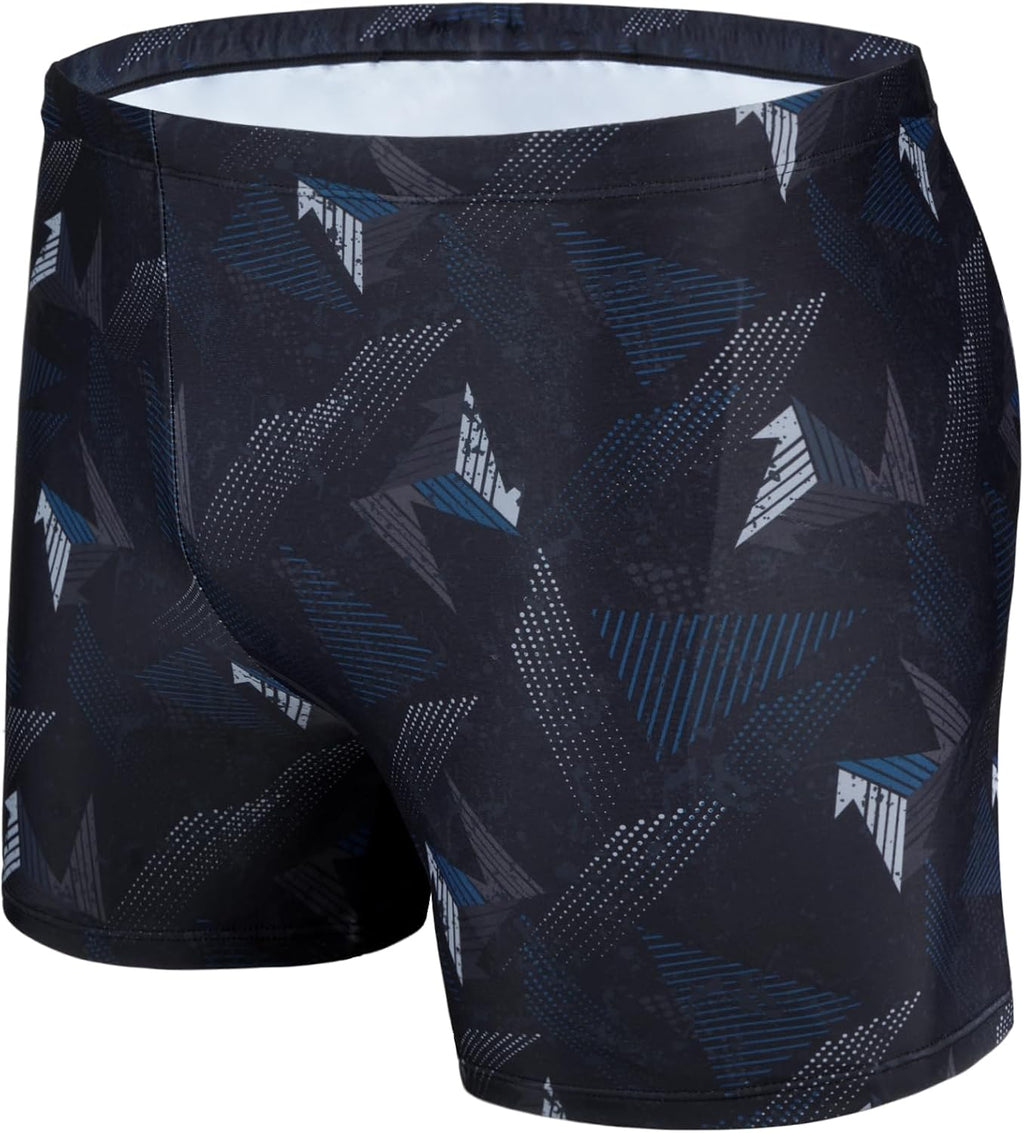 AMZSPORT Herren Badeshorts kurz Enganliegend Schwimmhose S-XXL