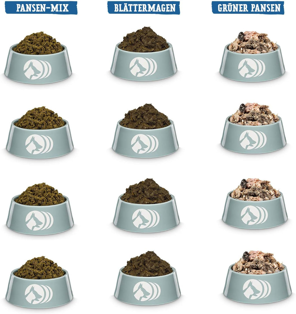 Barf Gruenes Paket 12 kg Hundefutter ohne Konservierungsstoffe Made in Germany