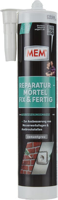 MEM Reparaturmoertel Zementgrau fuer Innen und Aussen