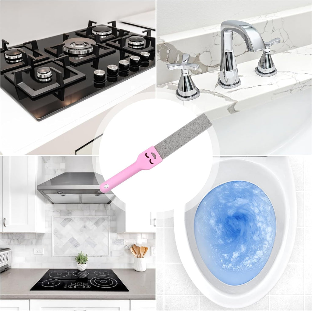 9er Set Bimsstein mit Griff WC und Bad Entferner Kalk Ablagerungen