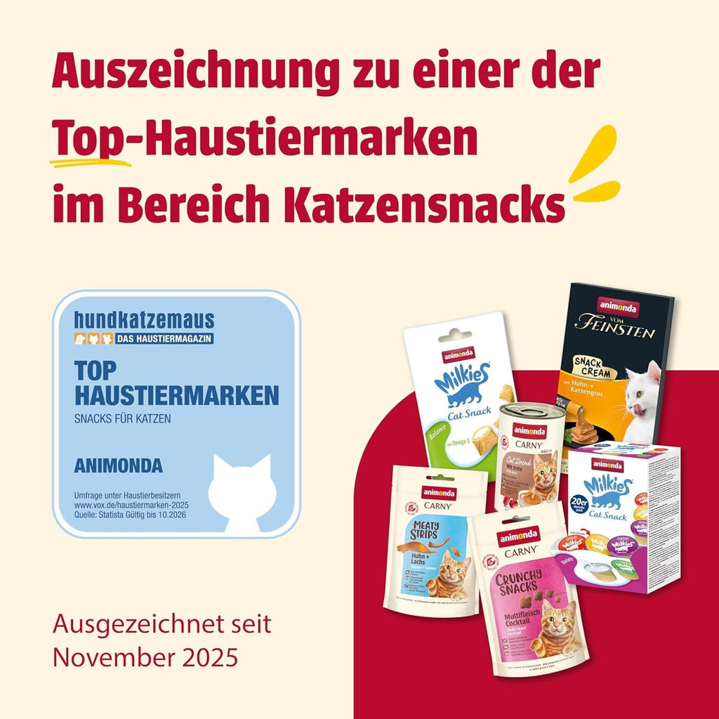 animonda Carny Crunchy Snacks Katzen Leckerli Multifleisch Cocktail 10x50g versc