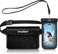 ivoler wasserdichte Bauchtasche mit Handytasche schwarz Universal Strand Tasche