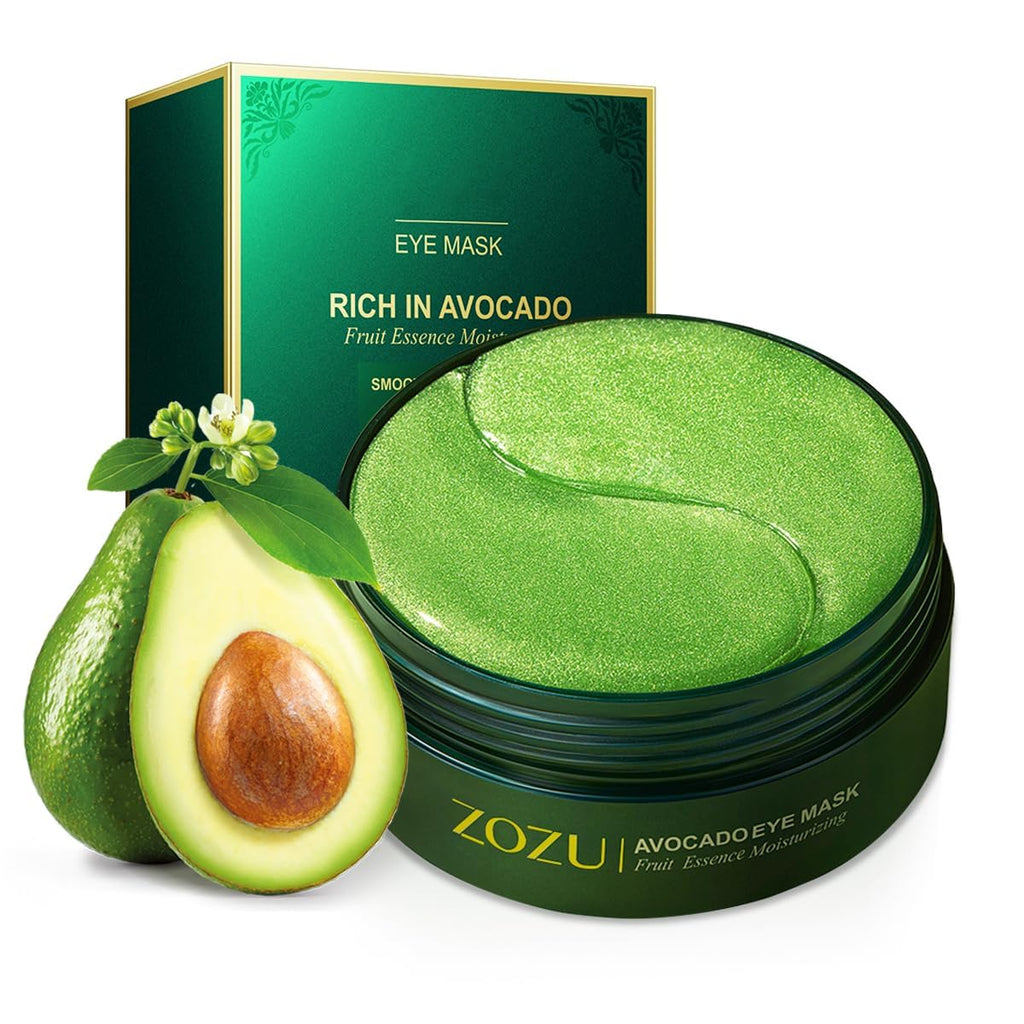 Augenpads 60 Stueck Hyaluron Avocado gegen Augenringe Falten