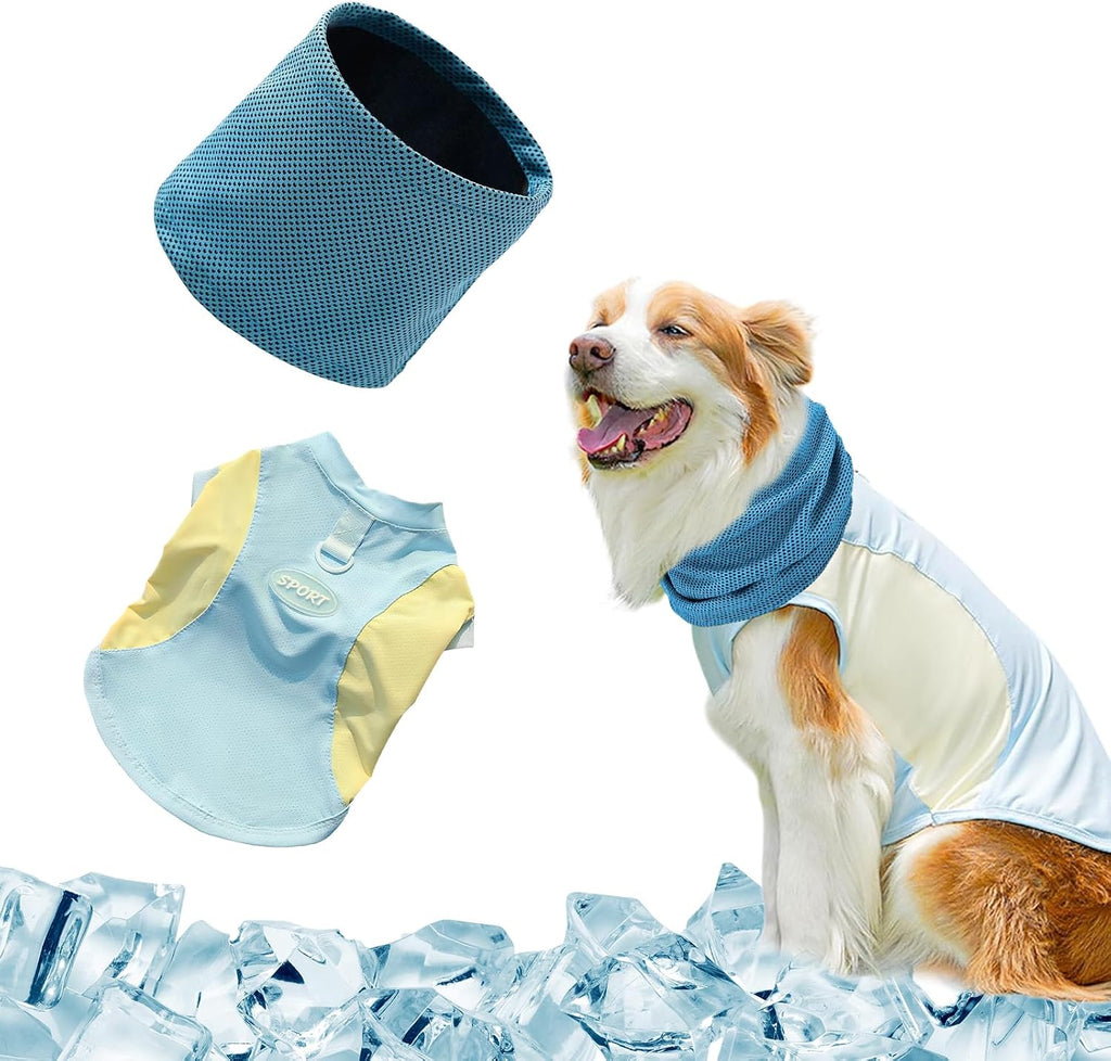 Kuehltuch Kuehlhalsband fuer Hunde selbstkuehlend Groesse: kleine bis mittelgrosse Hund