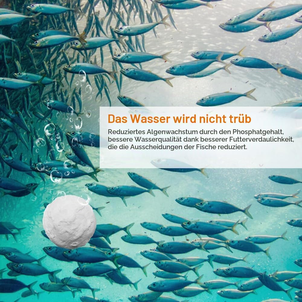 BPS Futterblock Fischfutter 4 Stueck fuer 15 Tage alle Zierfische Aquarien