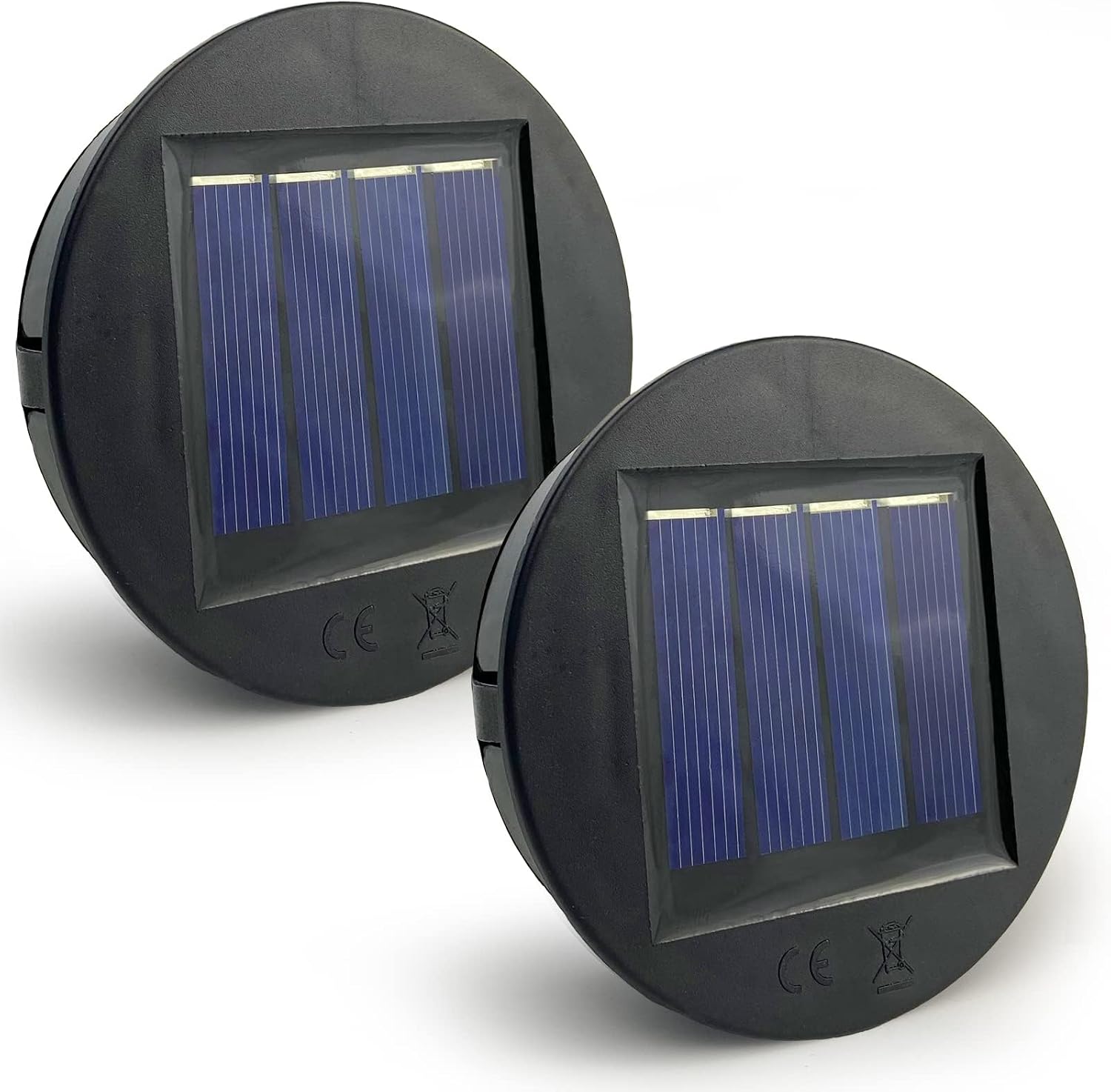 HELESIN Solarmodul Ersatz 8cm 1,2V 600mAh IP65 wasserdicht fuer Gartenleuchten