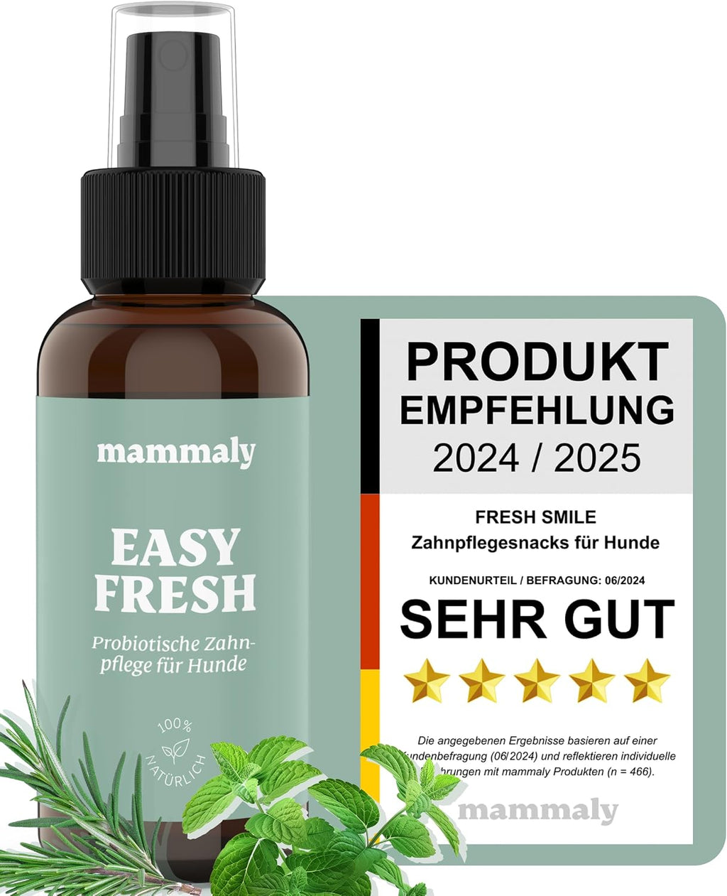 mammaly Fresh Smile Hundezahnpflege Leckerli 10-in-1 verschiedene Sort