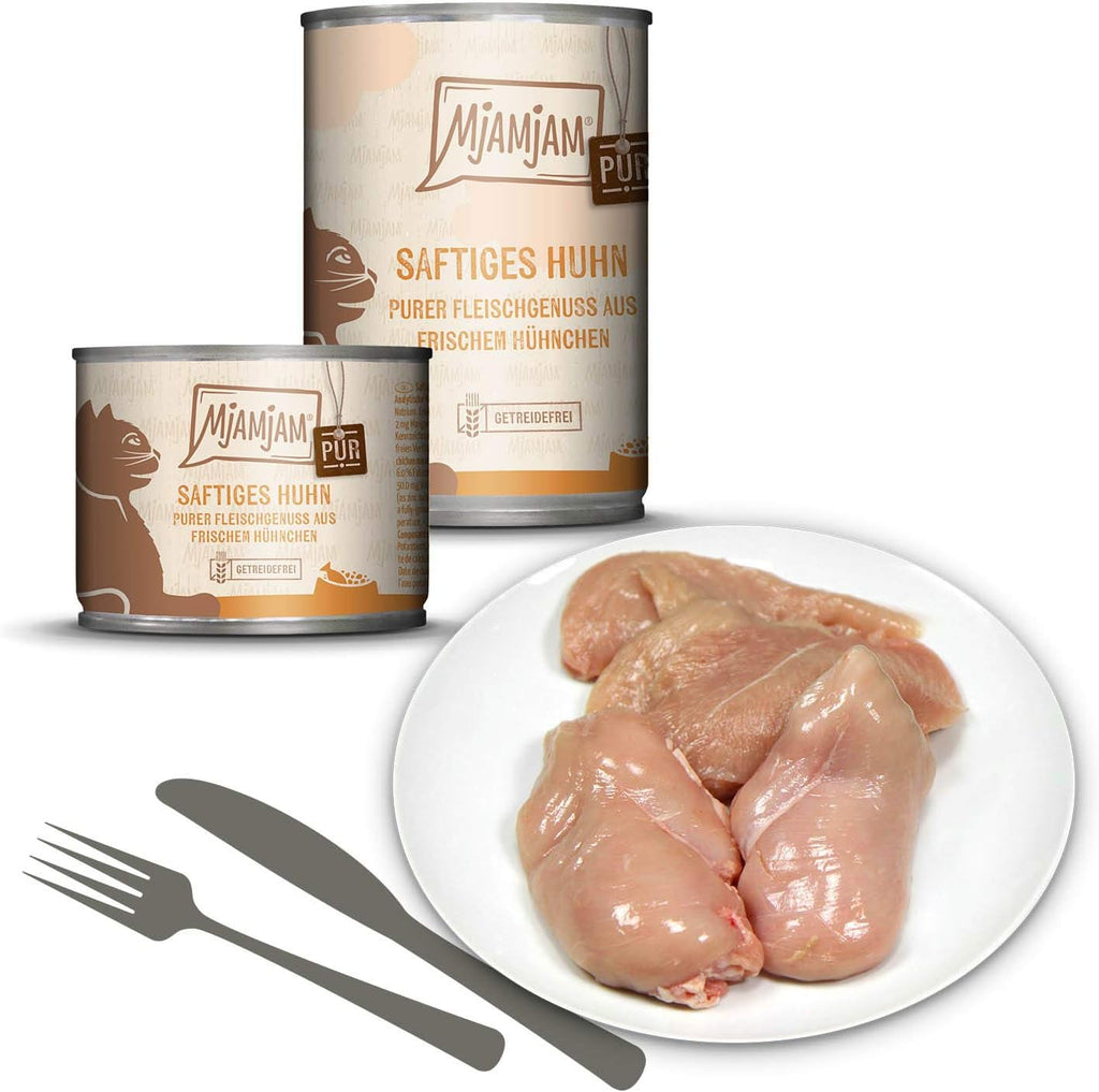 MjAMjAM Nassfutter Katze Huehnchen getreidefrei 6x400g