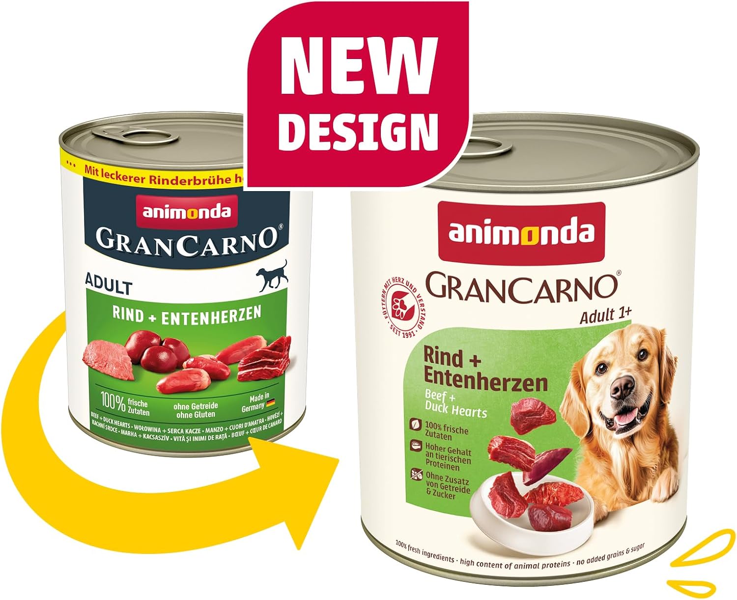 Animonda GranCarno Hundenassfutter Rind Lamm getreidefrei verschiedene