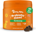 Zesty Paws Probiotika für Hunde 90 Kauleckerlis mit Kürbis & Leinsamen