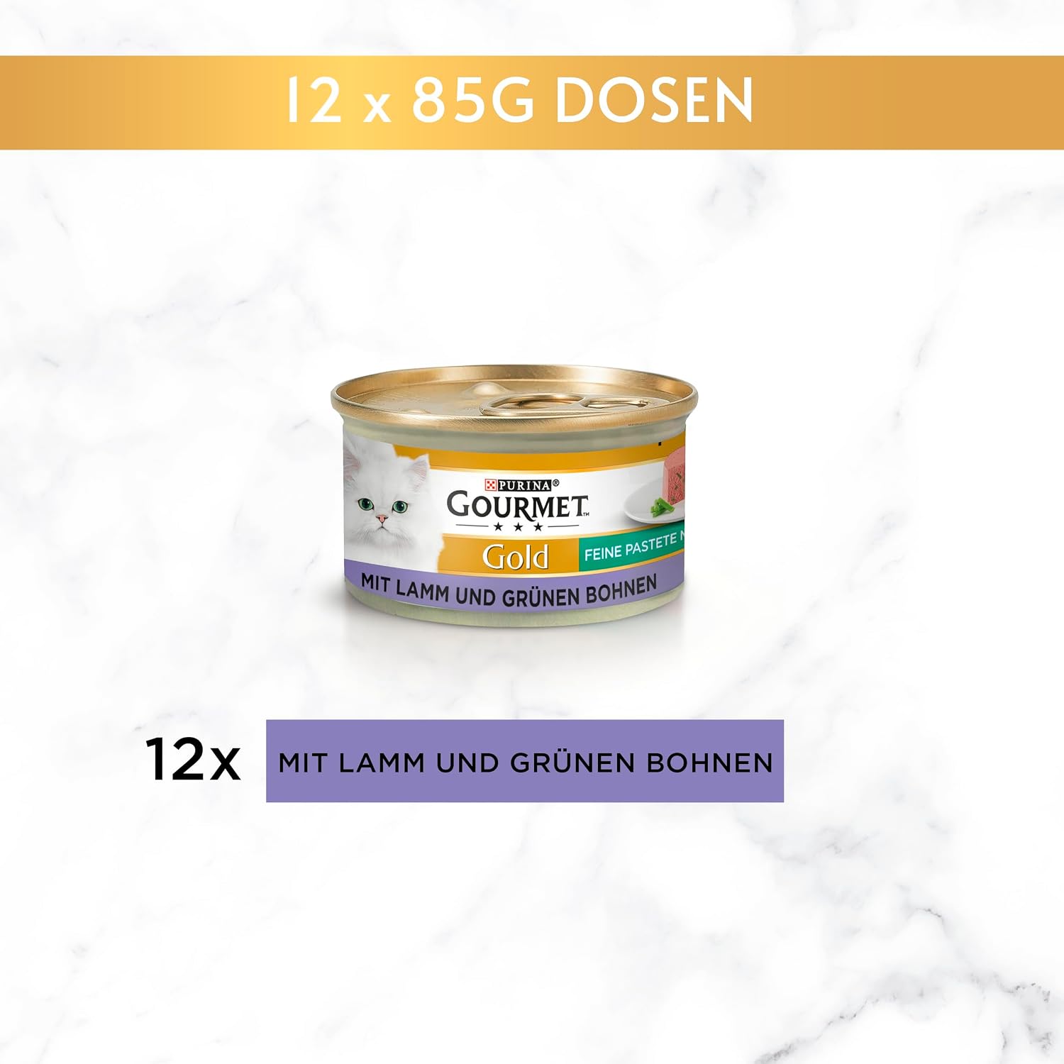 Gourmet Gold Feine Pastete Forelle & Tomaten Katzennassfutter 12× verschieden