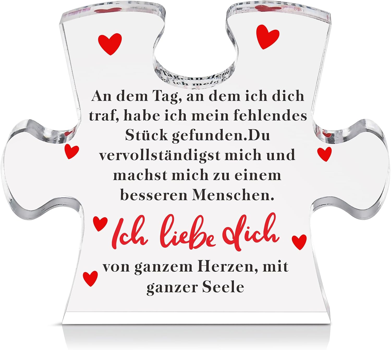 Acryl Puzzle graviert Geschenk fuer Paare - Valentinstag Geburtstag