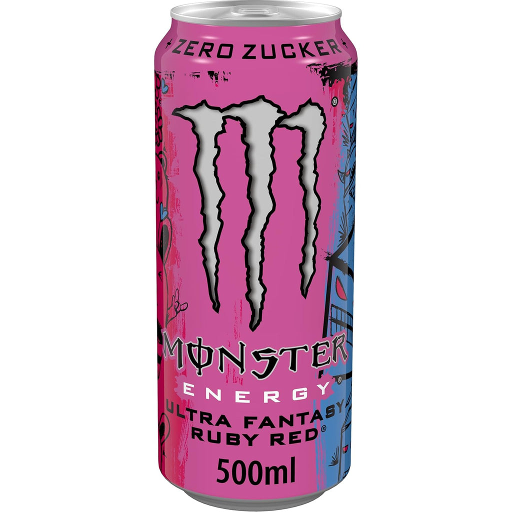 Monster Energy Ultra Fantasy Ruby Red - koffeinhaltiger Energy-Drink mit erfrisc