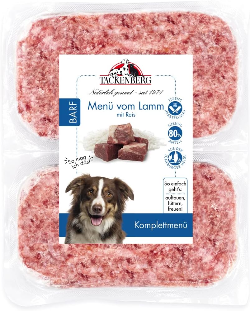 TACKENBERG BARF Menue Rind mit Gemuese 14 x verschiedene Sorten