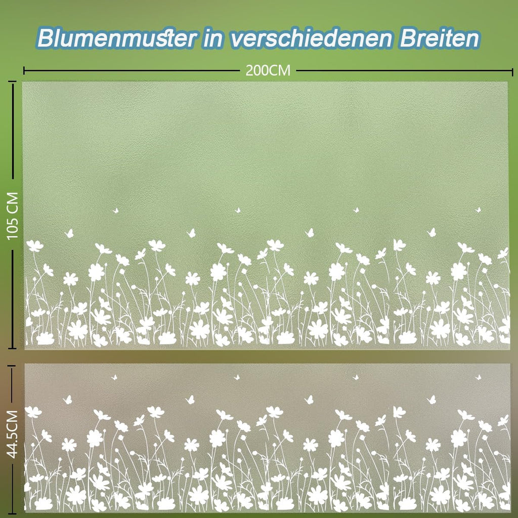 Spiegelfolie Sichtschutz Fensterfolie 44,5x200cm selbsthaftend UV- und Hitzeschu