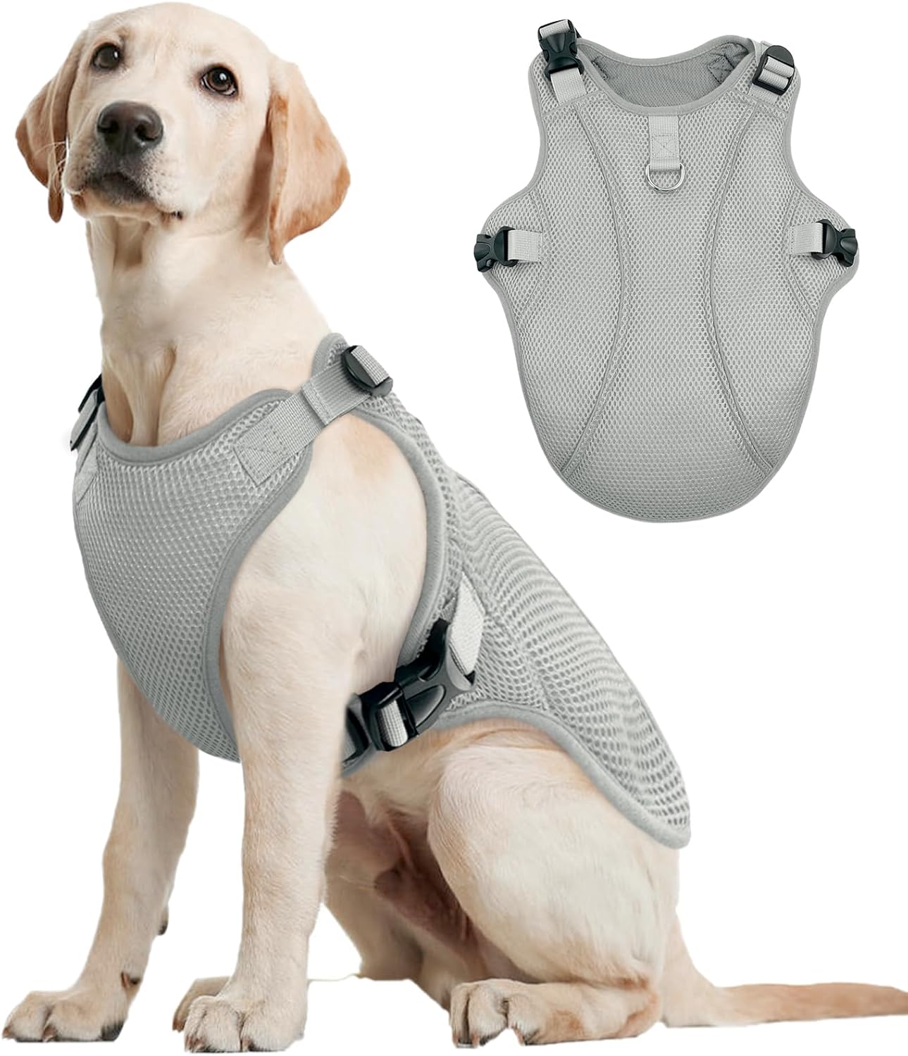 Kuoser Hundekuehlweste blau Groesse S-XXL atmungsaktiv Sonnenschutz Hitzeschutz