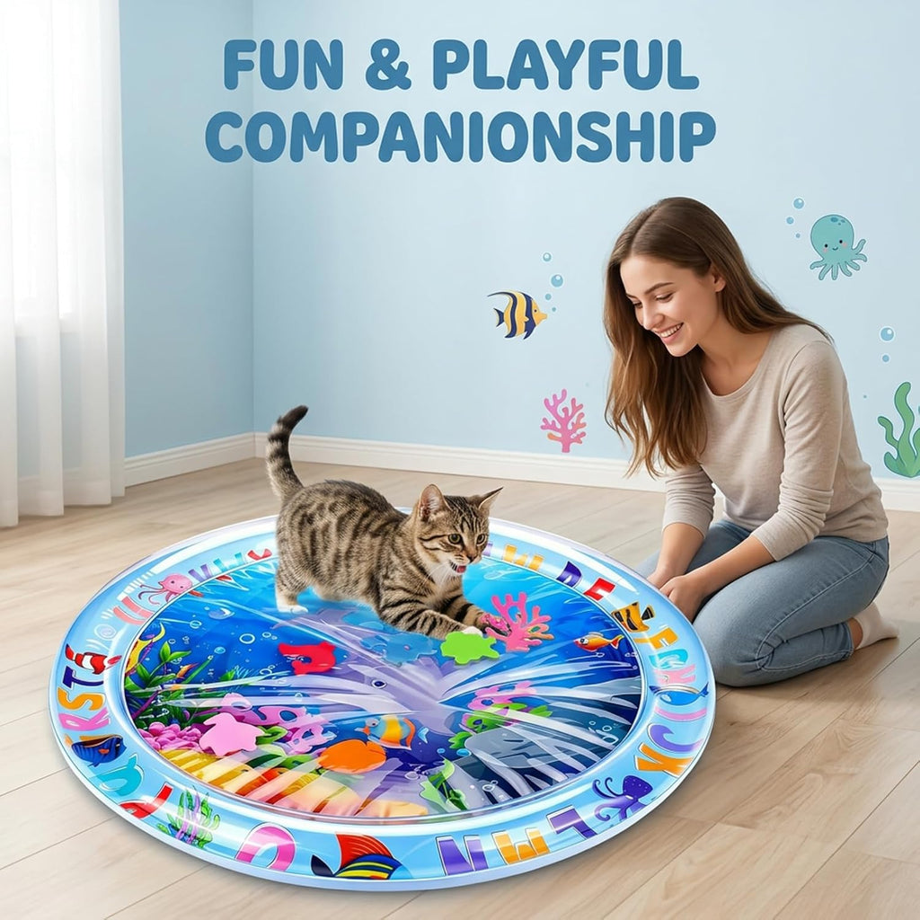 Cat Water Upstream Lotus Wasserspiel Matte fuer Katzen und Hunde interaktiv