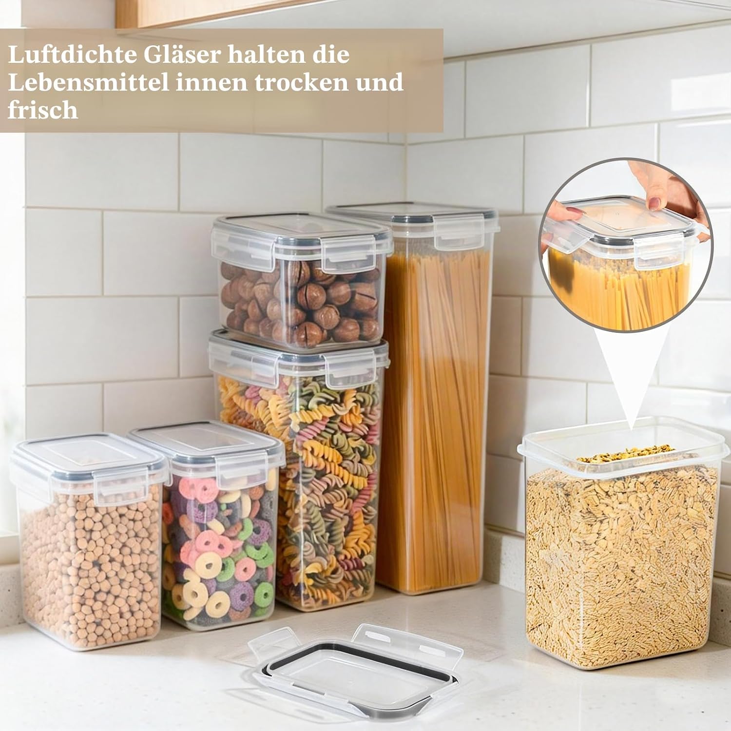 Gomaihe Vorratsdosen 25er Set luftdicht Kunststoff Aufbewahrungsdosen